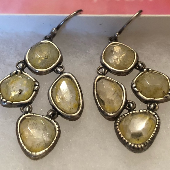 Silpada Sterling Silver and Citrine Fresh Squeezed Earrings W2782 - Picture 8 of 16